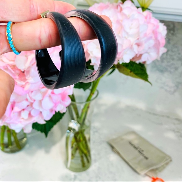 Alexis Bittar Wide Graduated Medium Hoop Earrings - Picture 10 of 16